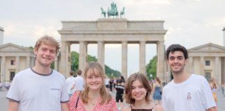 Berlin Mitte In front of the Brandenburg Gate